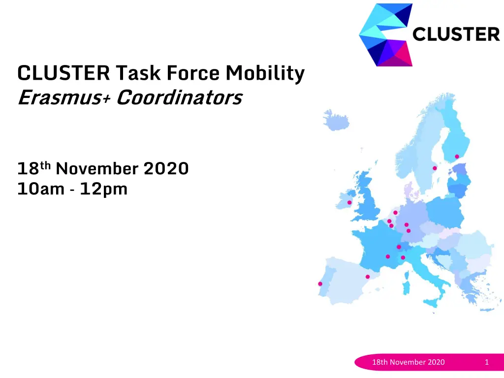 cluster task force mobility erasmus coordinators n.w