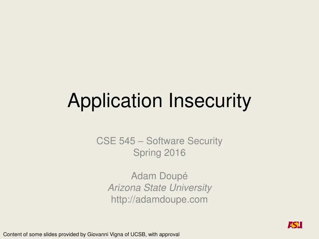application insecurity n.w