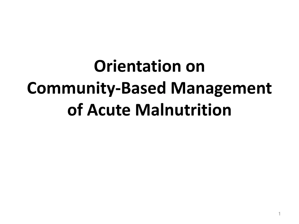 orientation on n.w