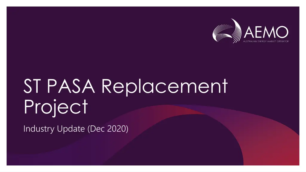 st pasa replacement project industry update n.w