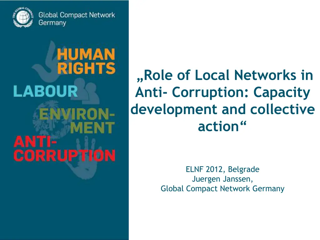 role of local networks in anti corruption n.w
