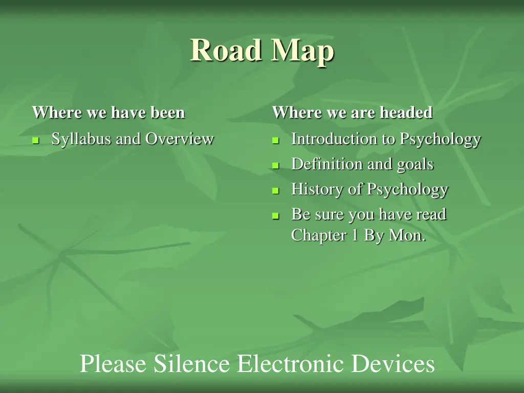 road map n.w