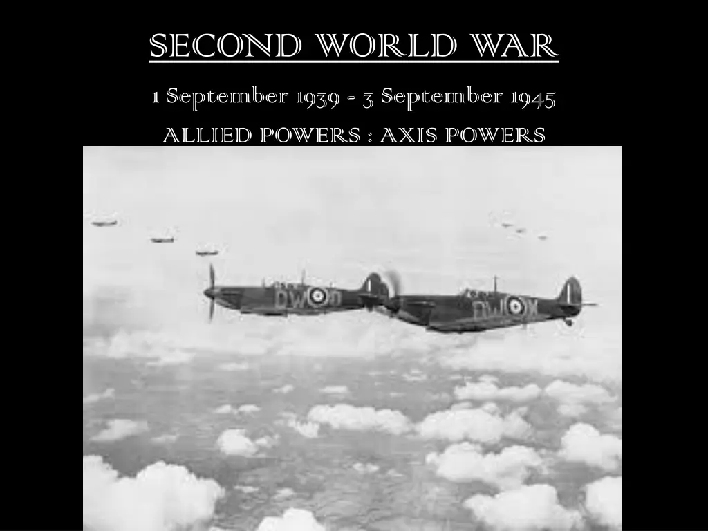 second world war 1 september 1939 3 september n.w