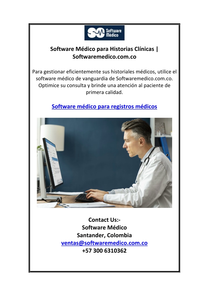 software m dico para historias cl nicas n.w