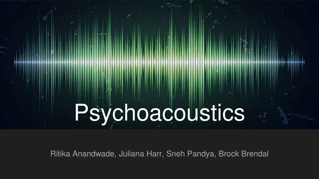 psychoacoustics n.w