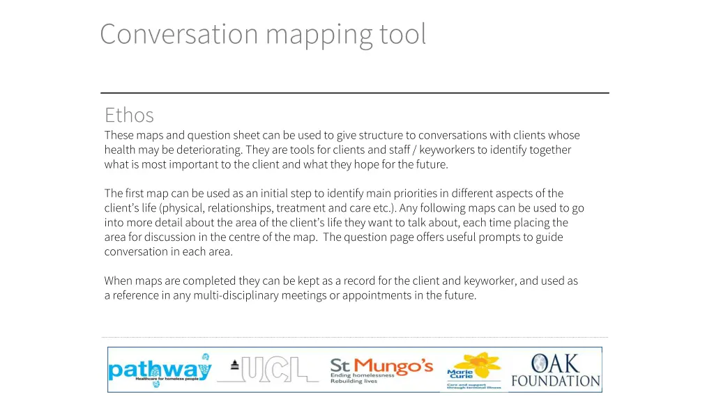conversation mapping tool n.w