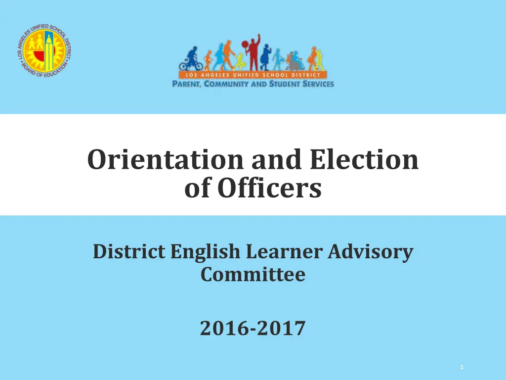 orientation and election of officers n.w