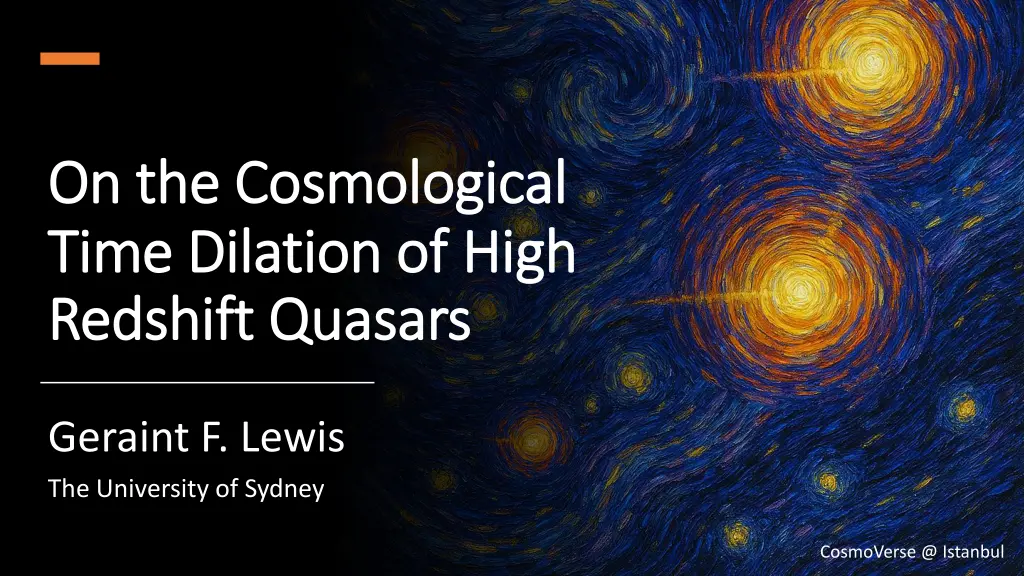 on the cosmological on the cosmological time n.w
