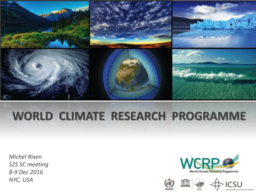 world climate research programme n.w