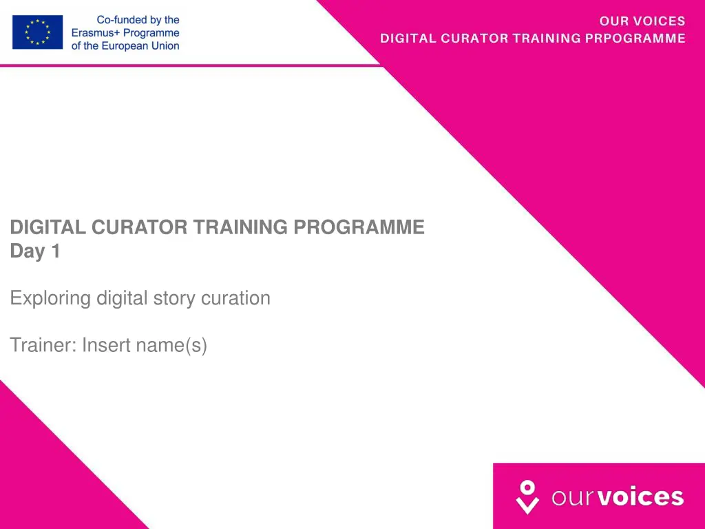 digital curator training programme day 1 n.w