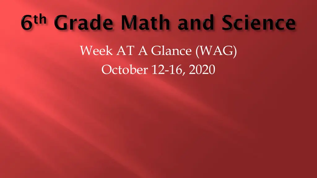 week at a glance wag october 12 16 2020 n.w