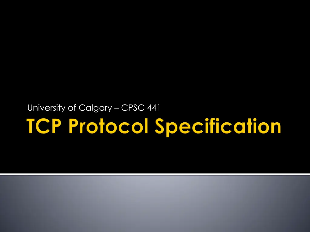 university of calgary cpsc 441 n.w