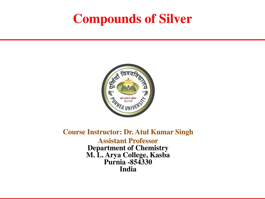 compounds of silver n.w
