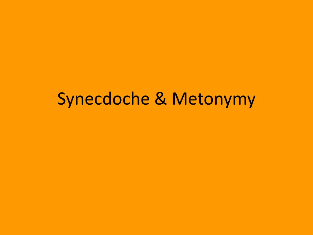 synecdoche metonymy n.w