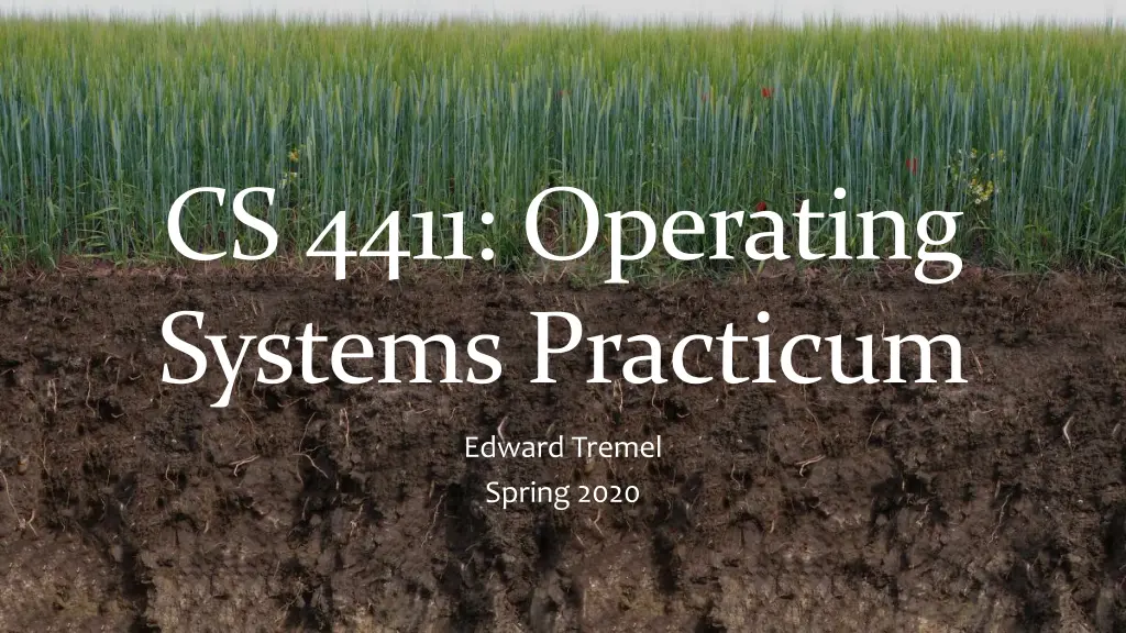 cs 4411 operating systems practicum n.w