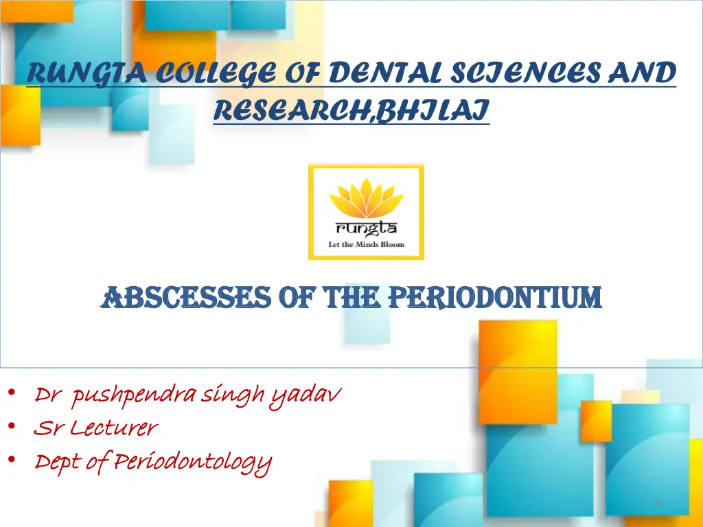rungta college of dental sciences and research n.w