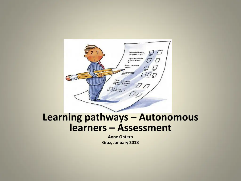 learning pathways autonomous learners assessment n.w