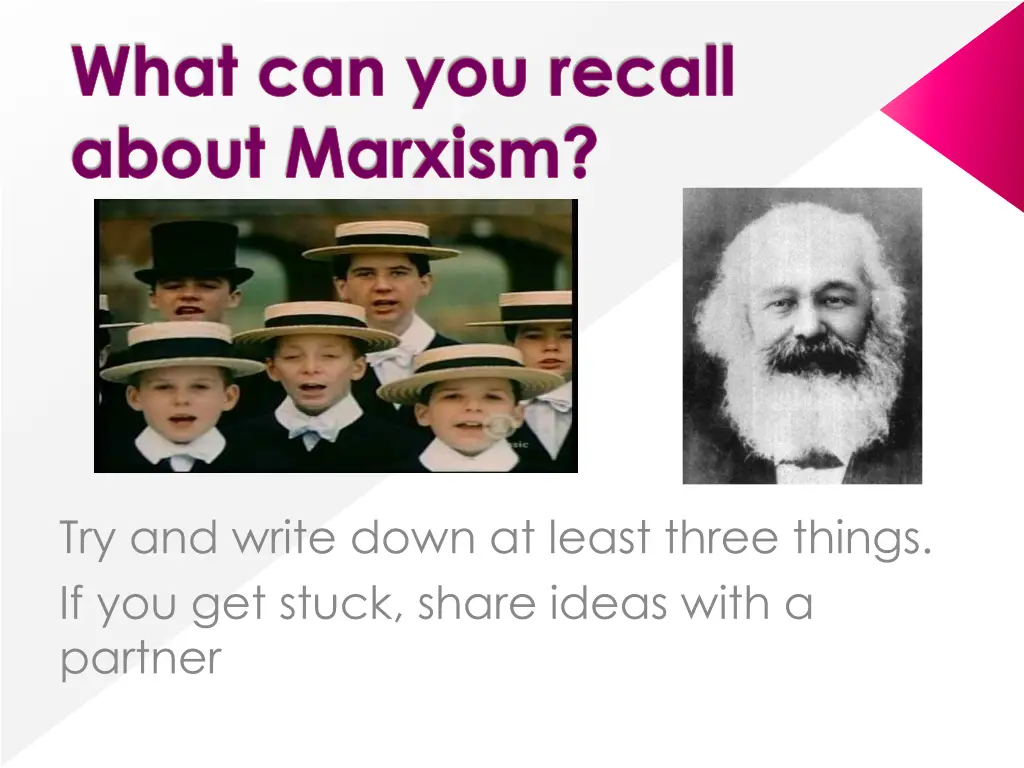 what can you recall about marxism n.w