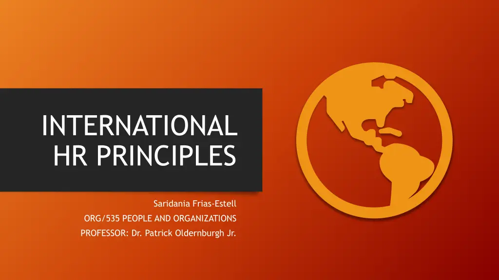international hr principles n.w