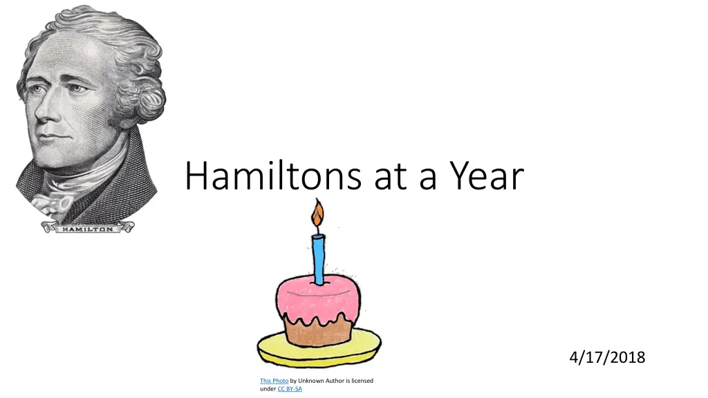 hamiltons at a year n.w