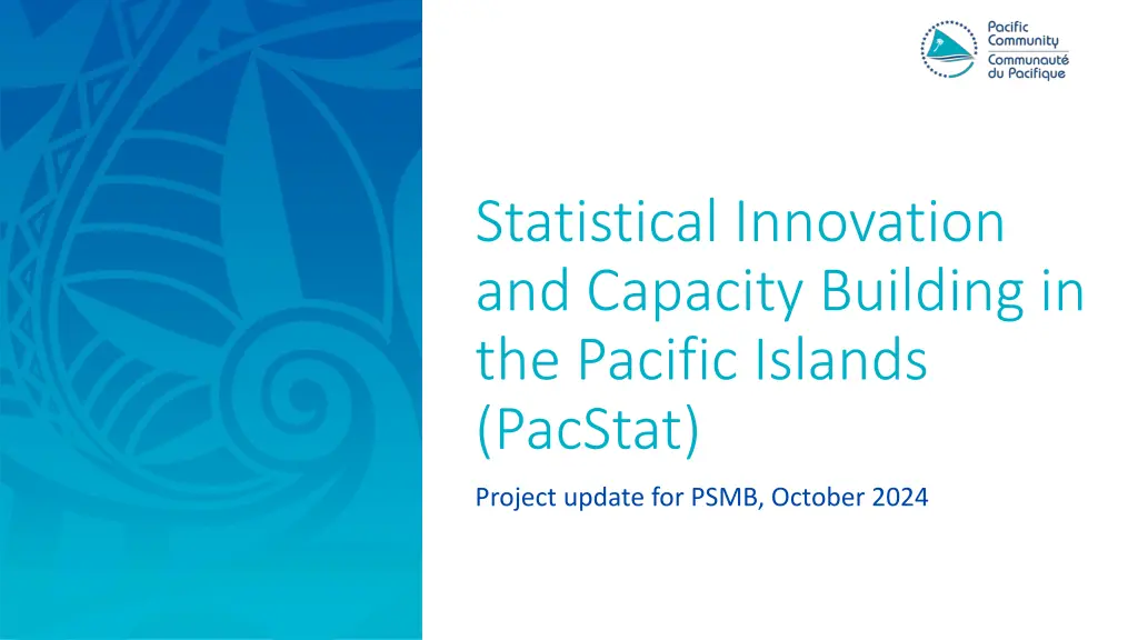 statistical innovation and capacity building n.w