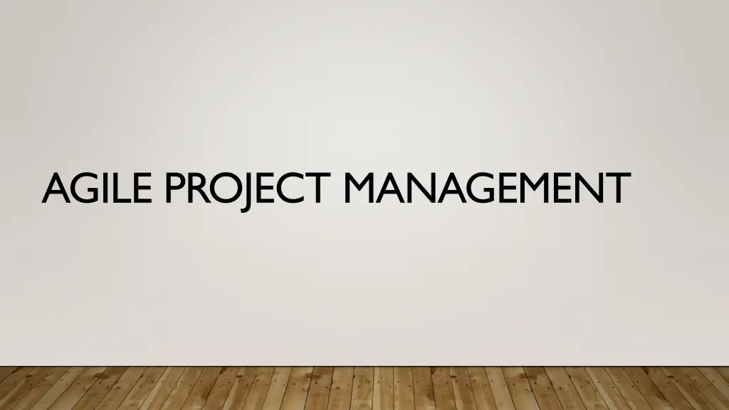 agile project management n.w