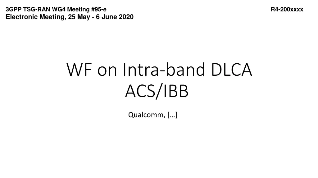 3gpp tsg ran wg4 meeting 95 e electronic meeting n.w