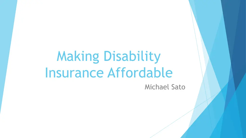 making disability insurance affordable n.w