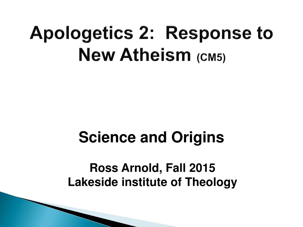 science and origins n.w