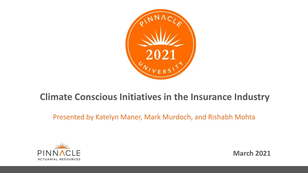 climate conscious initiatives in the insurance n.w