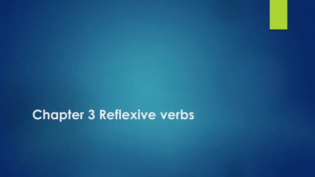 chapter 3 reflexive verbs n.w