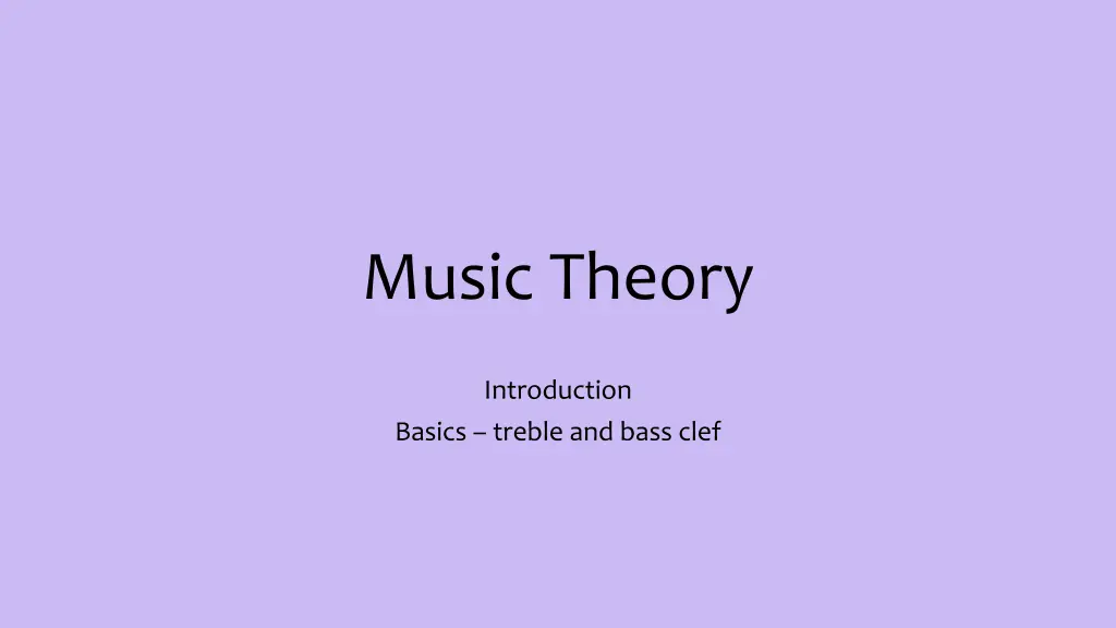 music theory n.w