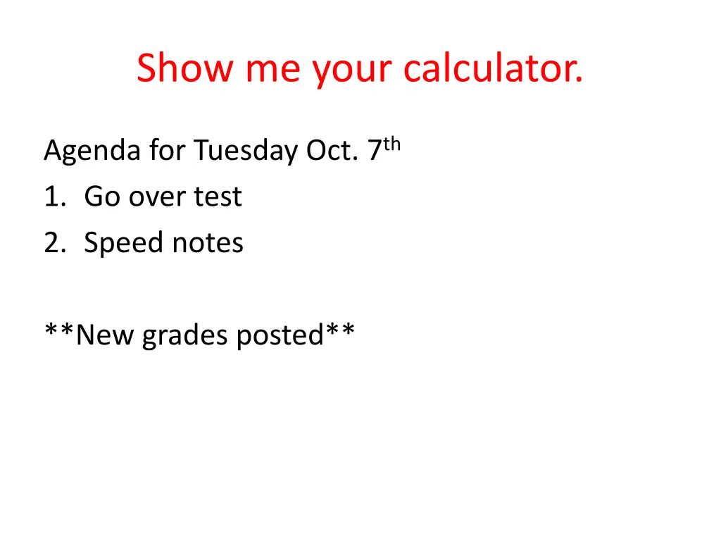 show me your calculator n.w