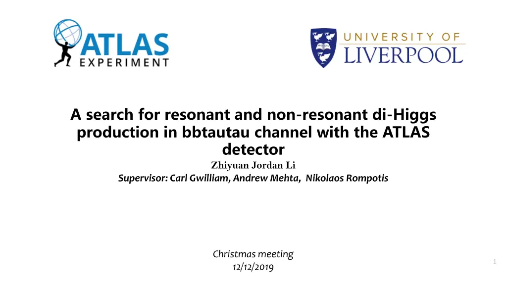 a search for resonant and non resonant di higgs n.w