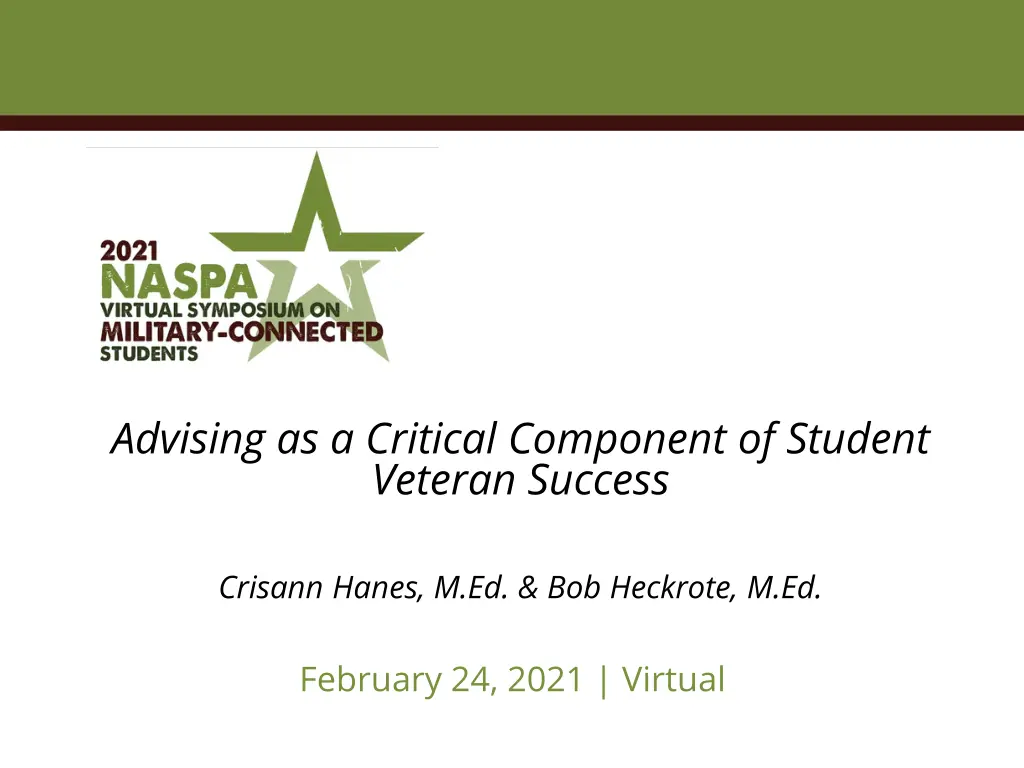 advising as a critical component of student n.w