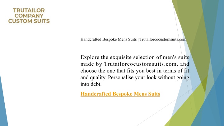 handcrafted bespoke mens suits n.w