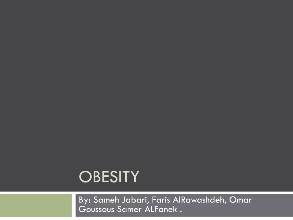 obesity n.w