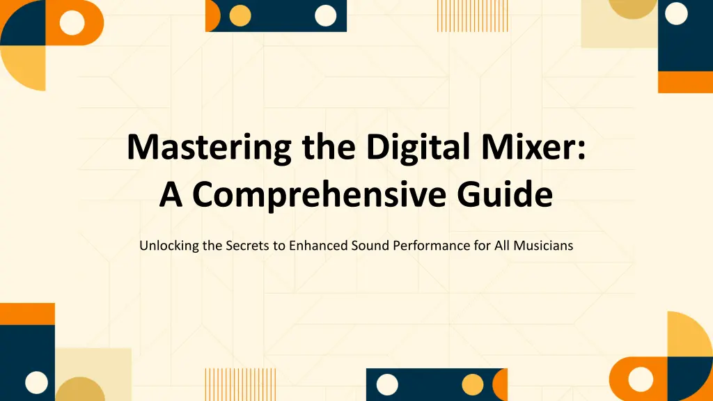 mastering the digital mixer a comprehensive guide n.w
