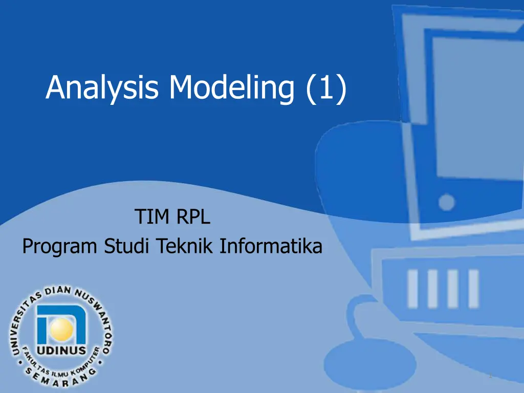 analysis modeling 1 n.w