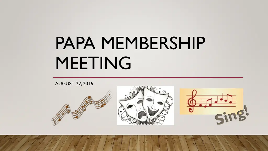 papa membership meeting n.w