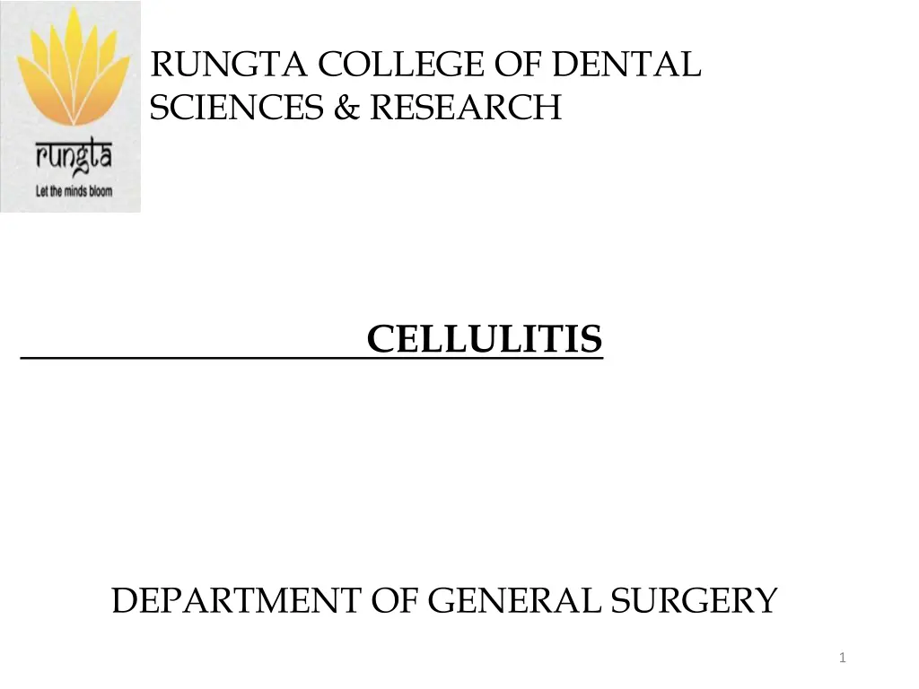 rungta college of dental sciences research n.w