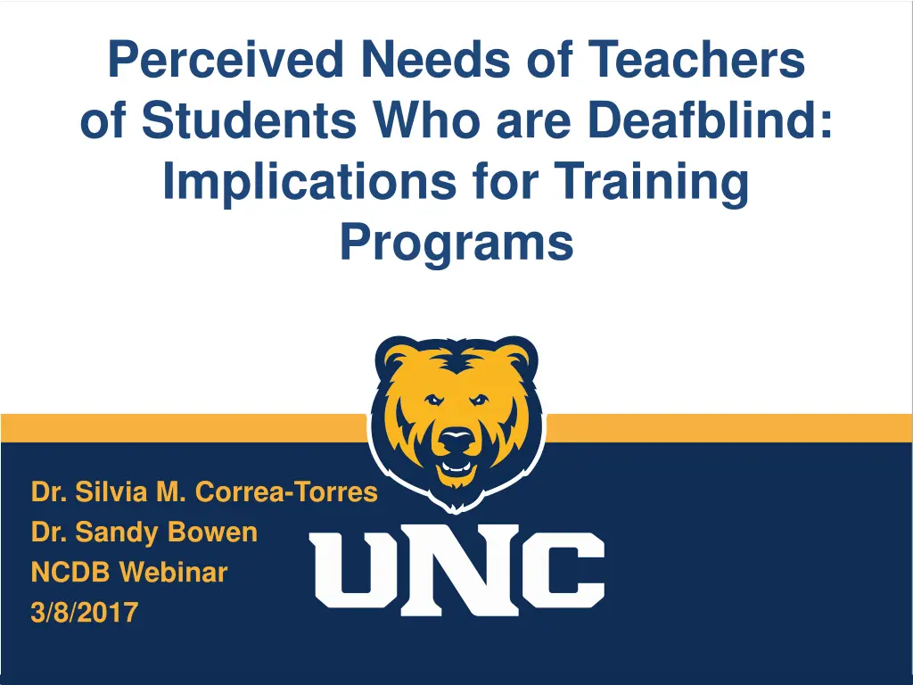 perceived needs of teachers of students n.w