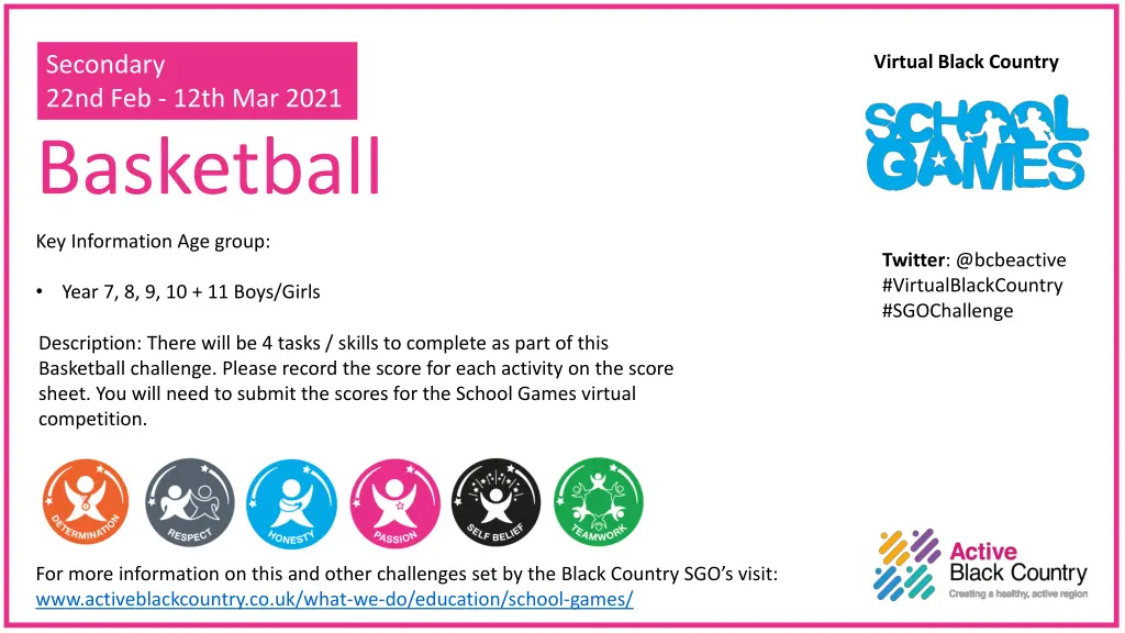 secondary 22nd feb 12th mar 2021 basketball n.w