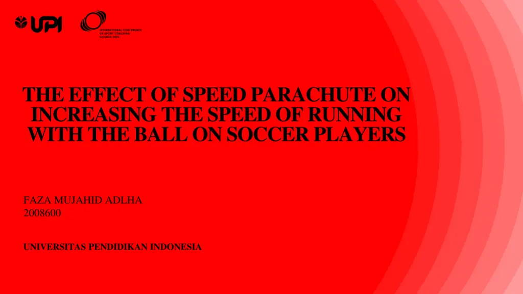 the effect of speed parachute on increasing n.w