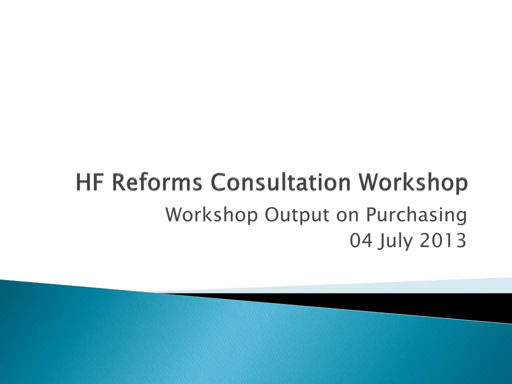 workshop output on purchasing n.w