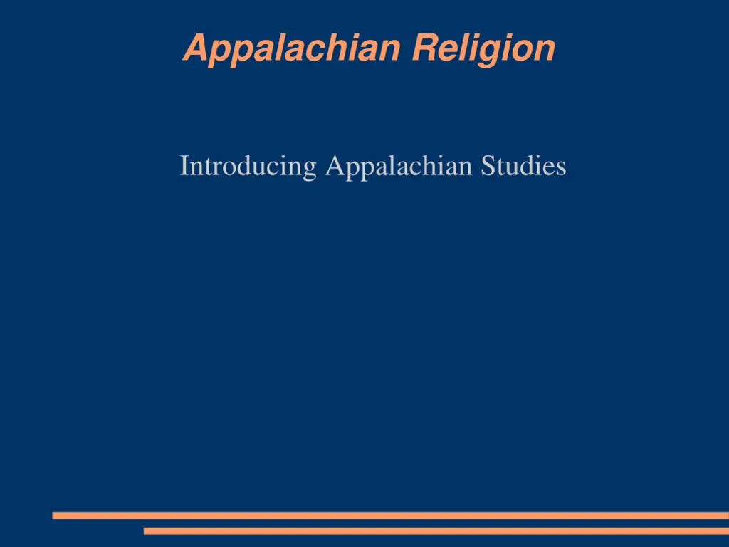 appalachian religion n.w