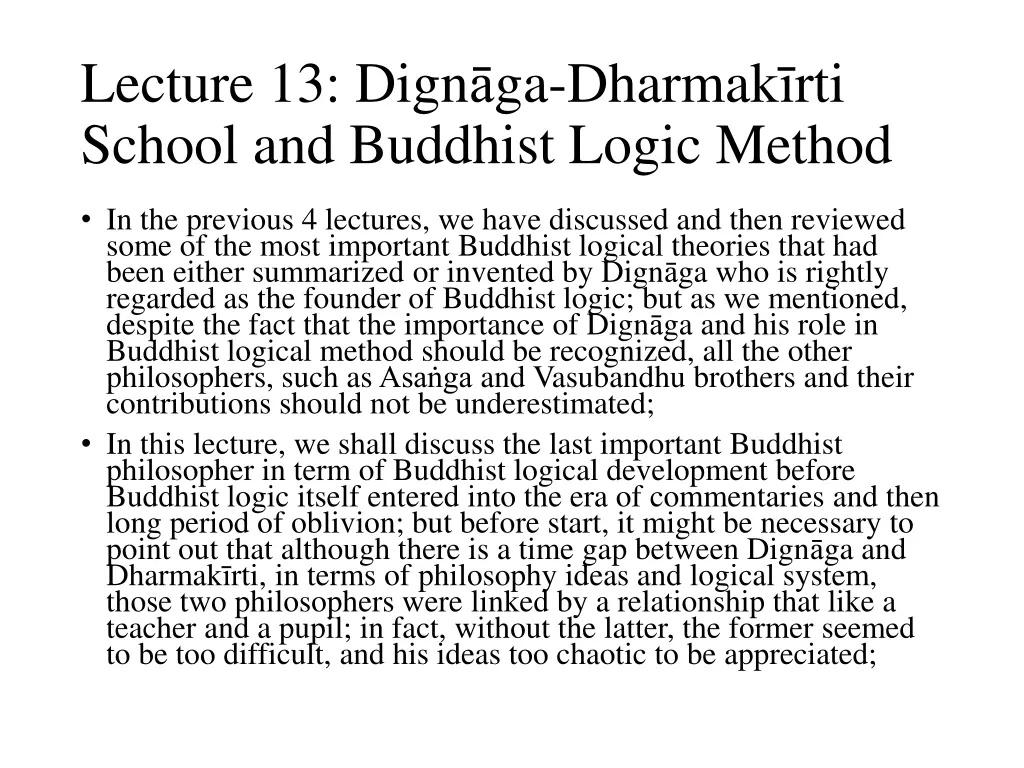 lecture 13 dign ga dharmak rti school n.w