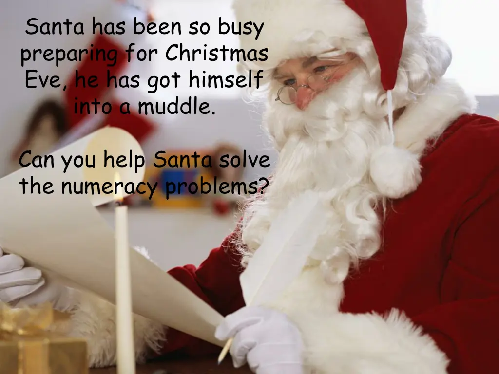 santa has been so busy preparing for christmas n.w