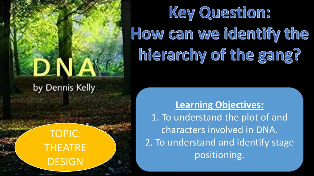 key question how can we identify the hierarchy n.w