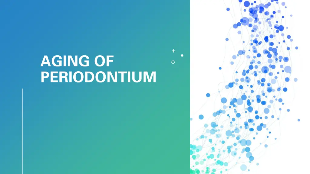 aging of periodontium n.w